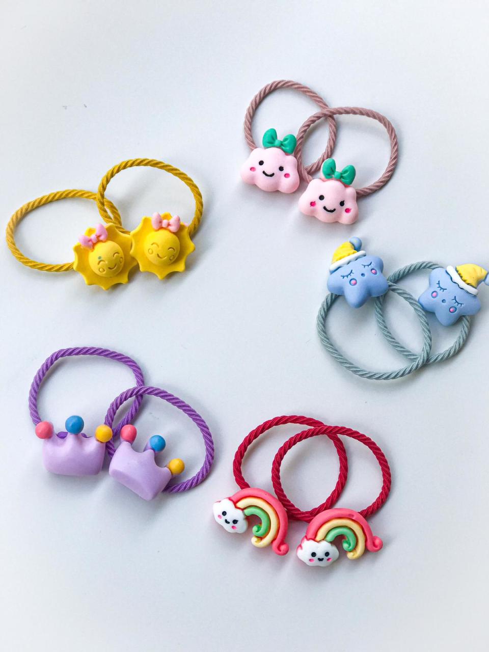 Mini objeli lastik toka.(Çift)