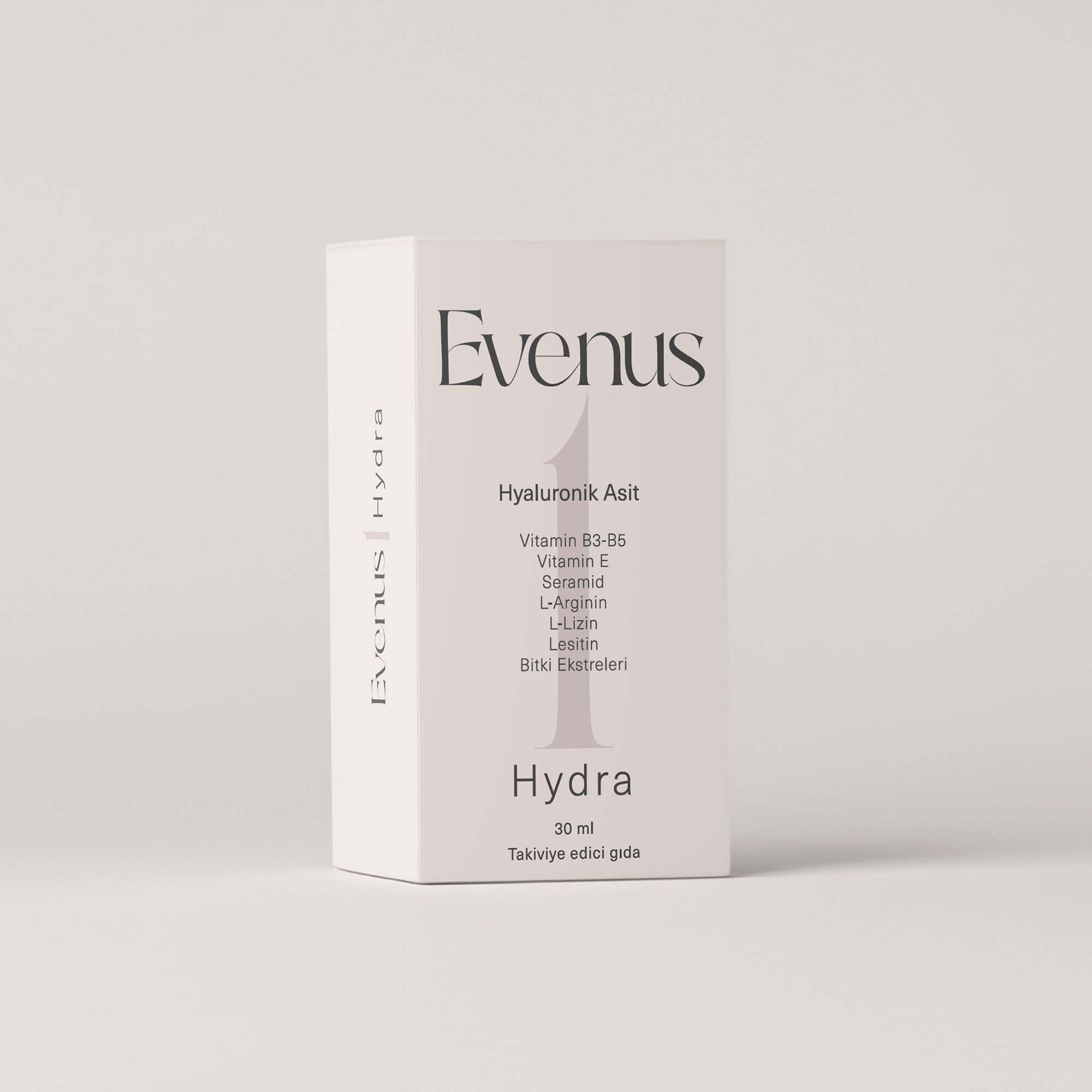 SERAMİD HYALURONİK ASİT LİZİN E VİTAMİNİ SERUM  (EVENUS HYDRA SERUM )