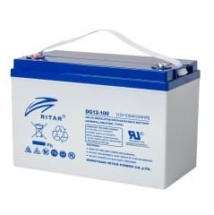 Ritar DG12-100 12V 100 amper jel batarya ( 750 Cycle ) Güneş paneli aküsü