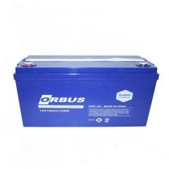 Orbus 12V 100 Amper jel batarya Güneş paneli aküsü deep cycle