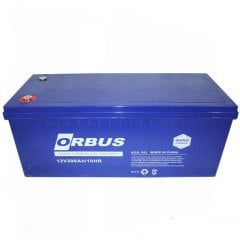 Orbus 12V 200 Amper jel batarya Güneş paneli aküsü deep cycle