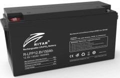 Ritar 12V-150Ah 12.8V  12Volt 150Amper Lityum Akü (LiFepo4)