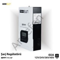 Mexxsun 60A MPPT Solar Şarj Cihazı / Regülatörü 12/24/48 Volt Yeni seri