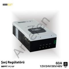 Mexxsun 60A MPPT Solar Şarj Cihazı / Regülatörü 12/24/48 Volt Yeni seri