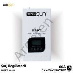 Mexxsun 60A MPPT Solar Şarj Cihazı / Regülatörü 12/24/48 Volt Yeni seri