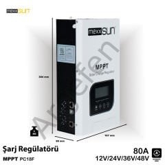 Mexxsun 80A MPPT Solar Şarj Cihazı / Regülatörü 12/24/48 Volt Yeni seri