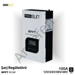 Mexxsun 100A MPPT Solar Şarj Cihazı / Regülatörü 12/24/48 Volt Yeni seri