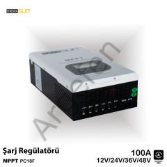 Mexxsun 100A MPPT Solar Şarj Cihazı / Regülatörü 12/24/48 Volt Yeni seri