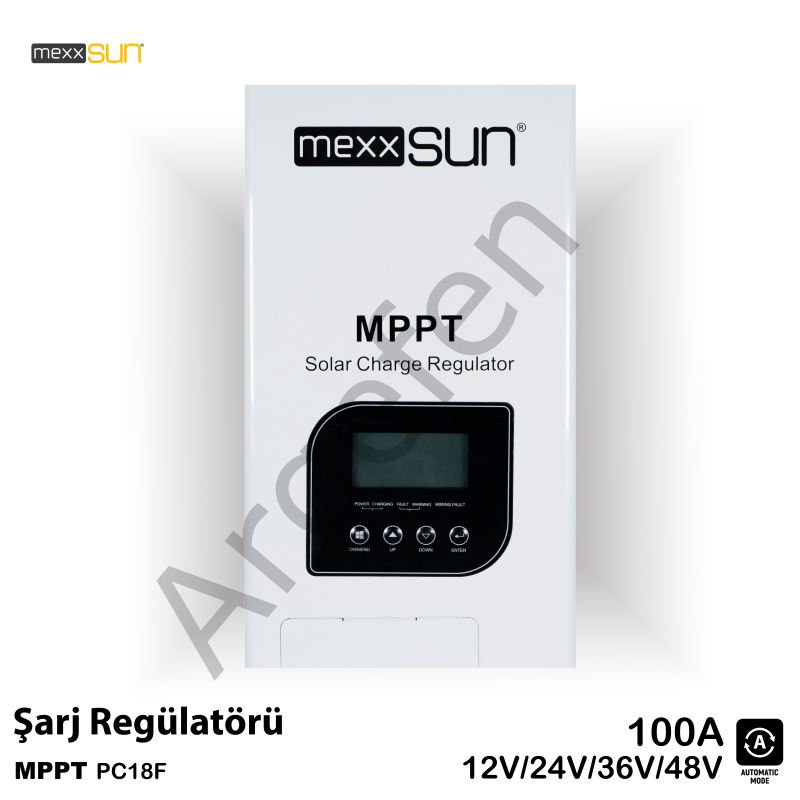 Mexxsun 100A MPPT Solar Şarj Cihazı / Regülatörü 12/24/48 Volt Yeni seri