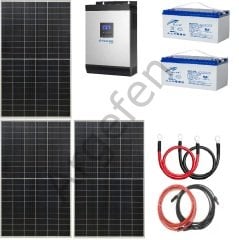 1kW 12volt 40Amper MPPT 1125 W Güneş Panelli  Karavan - Ev Enerji Paket-7