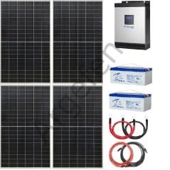 3kW 24volt 40Amper MPPT 1500 W Güneş Panelli  Karavan - Ev Enerji Paket-1