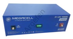 Megacell Lifepo4 51.2V 100Ah Lityum Demir Fosfat Akü