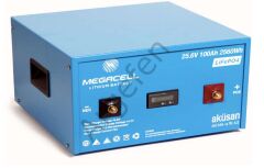 Megacell Lifepo4 25.6V 100Ah Lityum Demir Fosfat Akü
