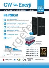575 Watt  Half Cut Monokristal Perc Yeni Nesil Güneş (Solar) Panel 16BB