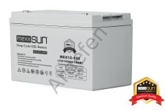 Mexxsun 12V 100 amper jel batarya Güneş paneli aküsü