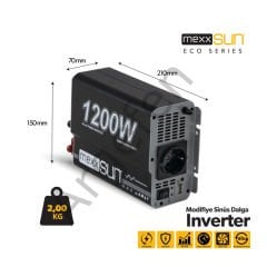 Mexxsun 12 Volt 1200 Watt Modifiye Sinus inverter