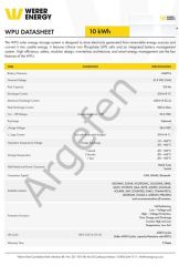 WERER ENERGY 48V  210 AH 10.7  KWH LifePO4 WPU Bluetooth Batarya