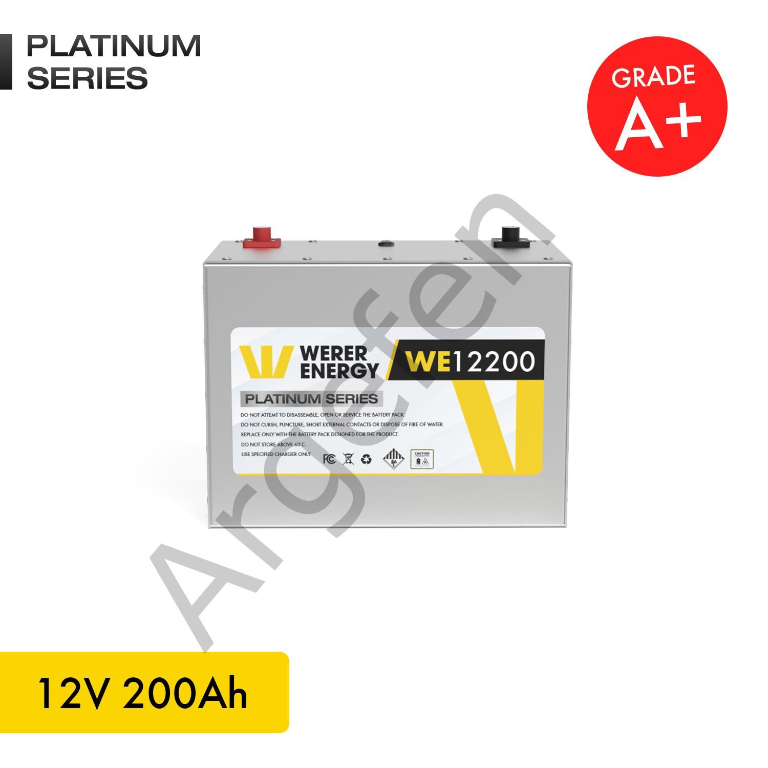 WERER ENERGY 12V 200 AH  LiFePO4 Lityum Demir Fosfat Batarya – Akü