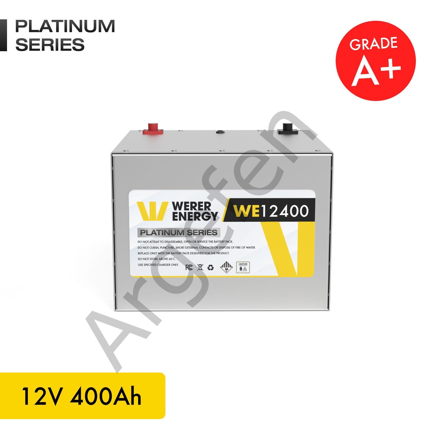 WERER ENERGY 12V 400 AH  LiFePO4 Lityum Demir Fosfat Batarya – Akü