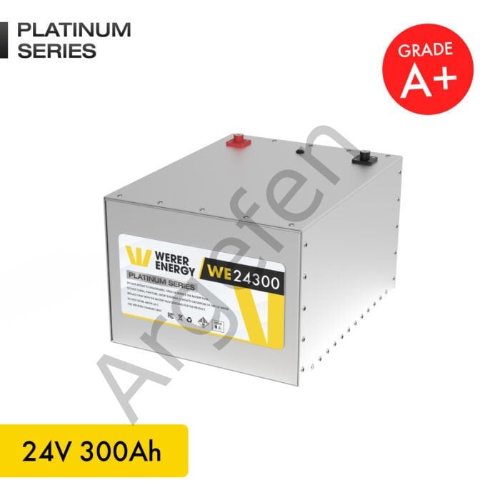 WERER ENERGY 24V 300 AH  LiFePO4 Lityum Demir Fosfat Batarya – Akü