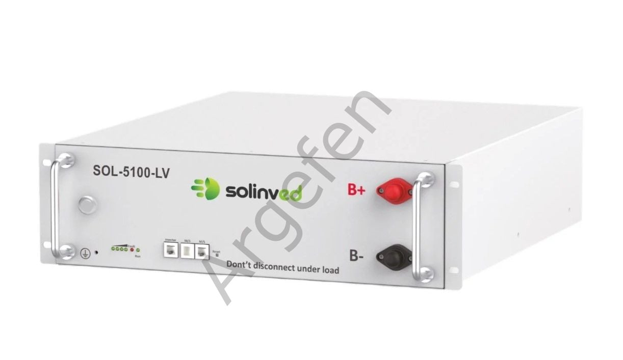 Solinved 51,2 V 100Ah | LV | Lityum Akü (Serilenemez)