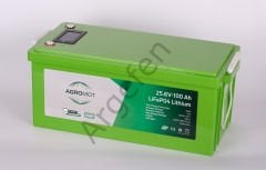 AGROMOT 25,6 VOLT 100 AH LİFEPO4 LİTYUM AKÜ ABS CASE