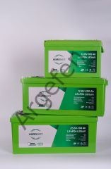 AGROMOT 25,6 VOLT 100 AH LİFEPO4 LİTYUM AKÜ ABS CASE