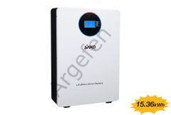 SAKO Lityum Akü 51,2V 300Ah (LiFePo4) 15 kWh PACK