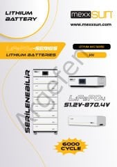MEXXSUN 51.2V 100Ah HV LİTYUM BATARYA (LiFePo4)