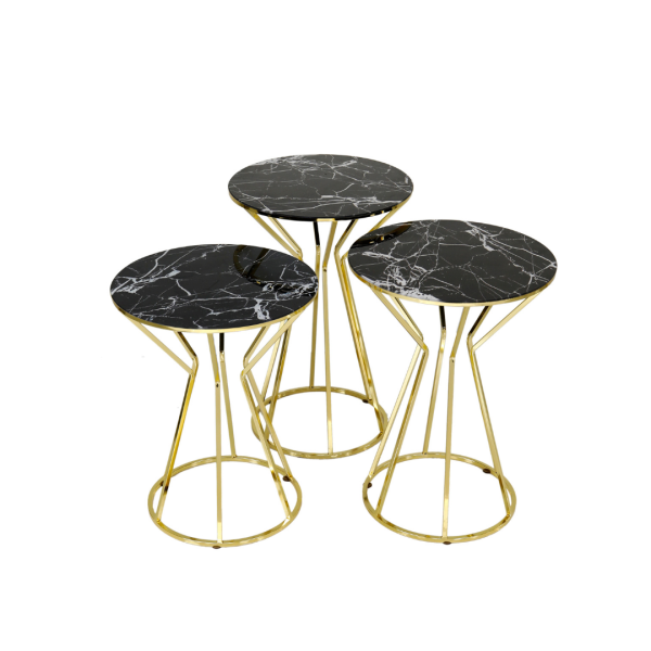 Gold hourglass online side table