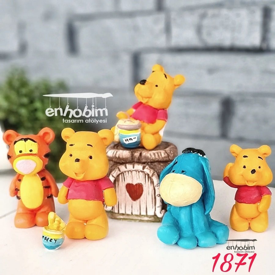 Winnie Pooh Set Silikon Kalıp