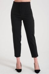 Siyah Tam Kalıp, Zara Yüksel Bel Klasik Kumaş Pantolon