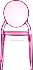 SİESTA ELIZABETH  SANDALYE PEMBE TRANSPARAN