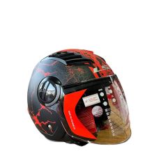 LS2 AIRFLOW 2 SNAKE MAT SİYAH TURUNCU.