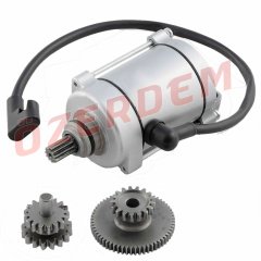 CG 200-250 MARŞ MOTORU VE DİŞLİ SETİ.