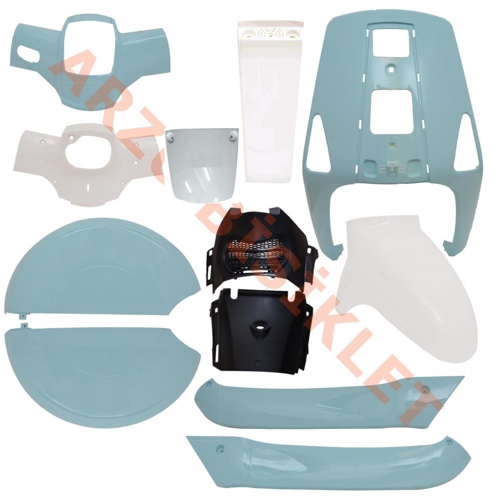 REVİVAL 50cc KAPORTA SET TURKUAZ 13 PARÇA
