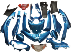 MONDİAL FT 110 KAPORTA SET MAVİ FAR-STOP DAHİL 20 PARÇA.