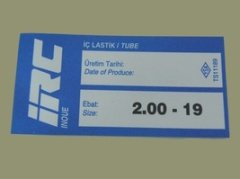 IRC İÇ LASTİK 2.00-19