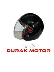ÇENESİZ KASK SİYAH İTHAL.