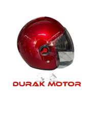 ÇENESİZ KASK KIRMIZI İTHAL