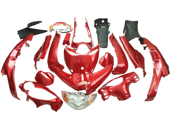 MONDİAL FT 110 KAPORTA SET KIRMIZI FAR-STOP DAHİL 20 PARÇA.