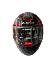LS2 RAPID 2 CIRCUIT SİYAH-GRİ-KIRMIZI KASK