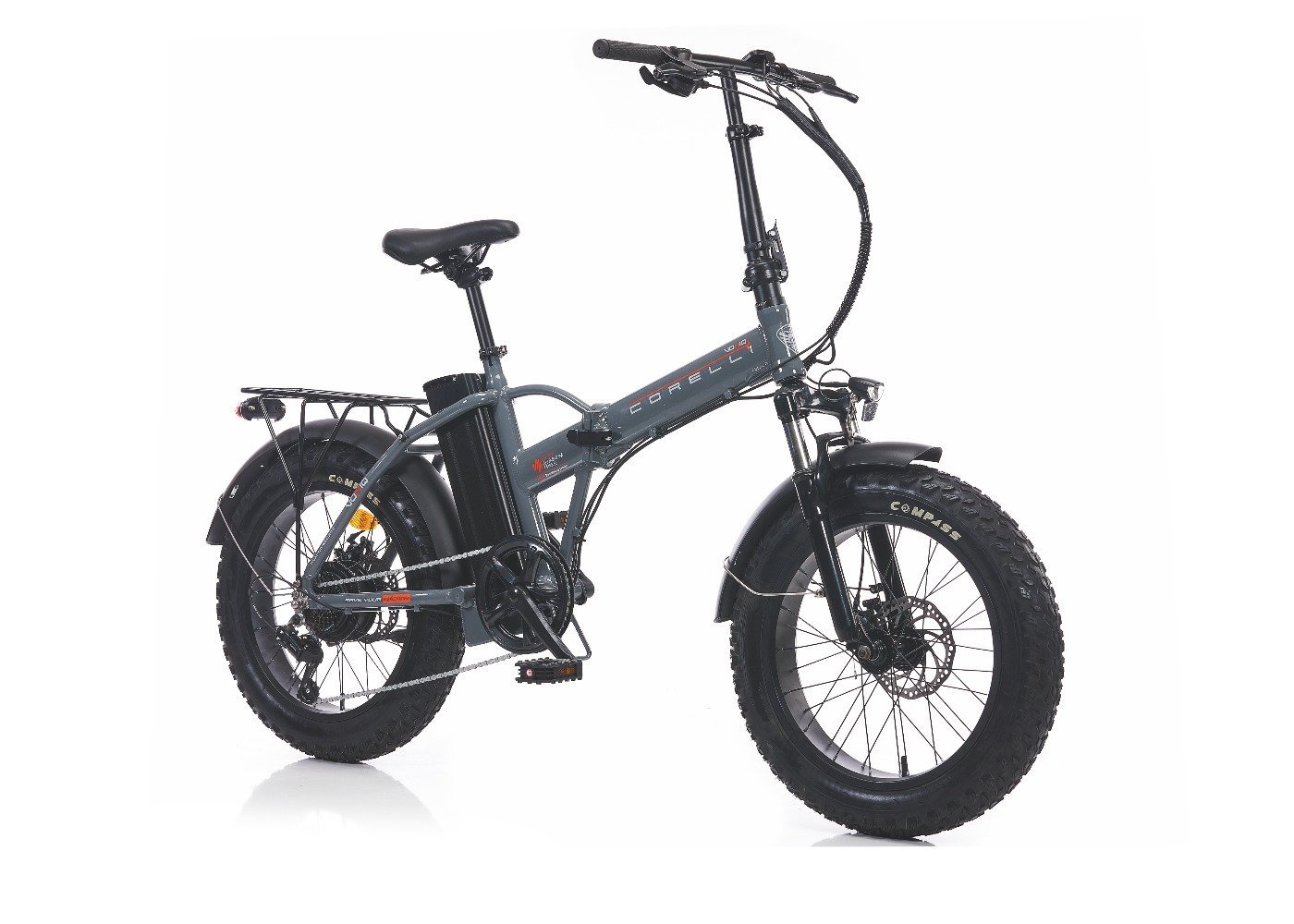 Corelli Voniq 20 Jant Katlanabilir Fat Bike Elektrikli Bisiklet Gri