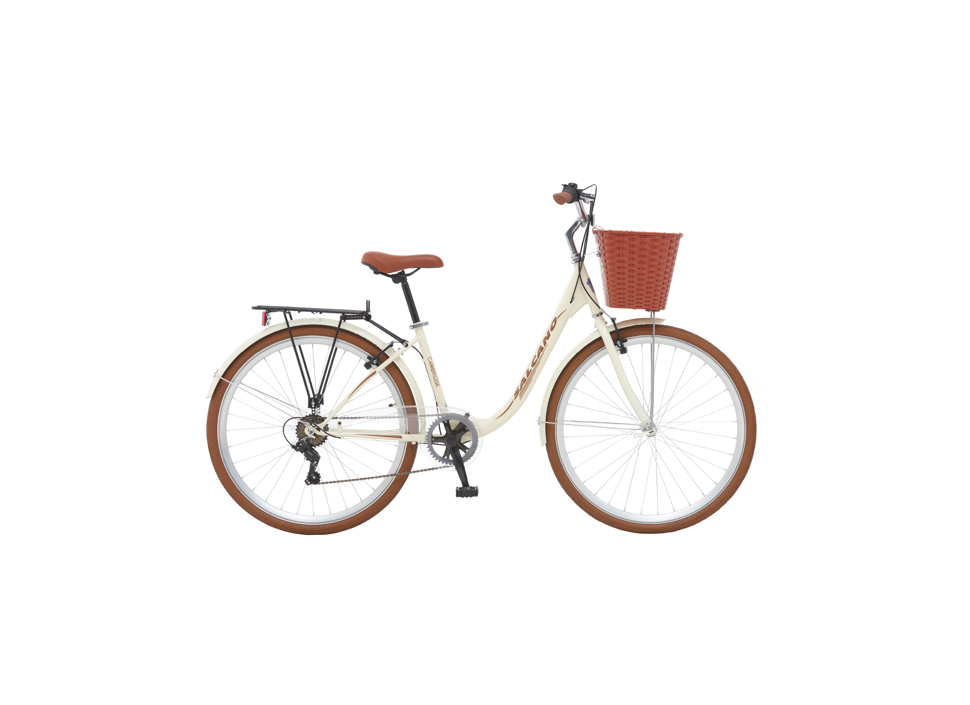 Salcano Cambridge Unisex 28 Jant Şehir Bisikleti Krem-Kahverengi