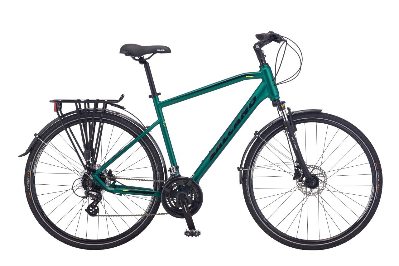 Salcano İstanbul 24S Hidrolik Fren 28 Jant Şehir Bisikleti Mat Gri-Siyah-Turuncu 48 cm