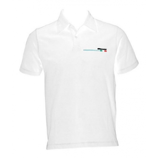T-Shirt Beyaz Bianchi Polo Uomo