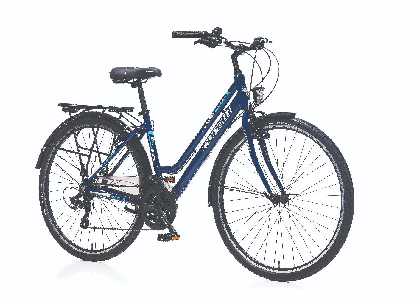 Corelli Retropol-L 28 Jant Şehir Bisikleti Mavi-Açık Mavi/Krem 46 cm