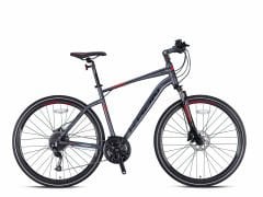 Kron TX300 Hidrolik Disk 28 Jant Trekking Bisiklet Mat Füme - Kırmızı 41 cm