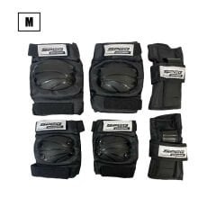 Dizlik Dirseklik Seti Siyah Xsmall -Small