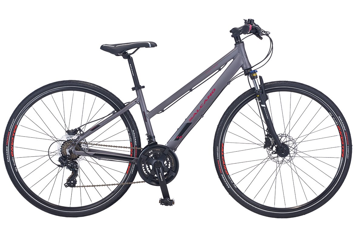 Salcano City Life 21S Unisex Hidrolik Fren 28 Jant Şehir Bisikleti Pembe-Siyah 41 cm
